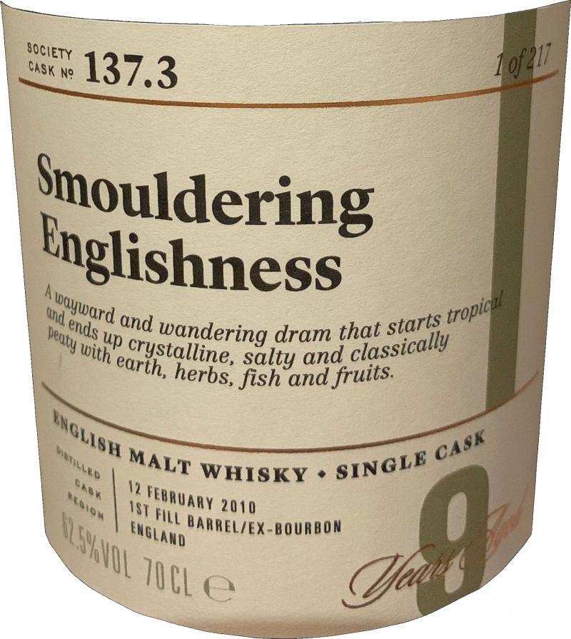 The English Whisky 2010 SMWS 137.3