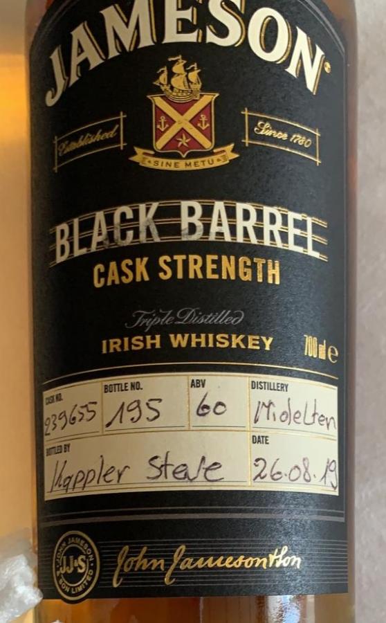 Jameson Black Barrel Cask Strength #239655 60% 700ml