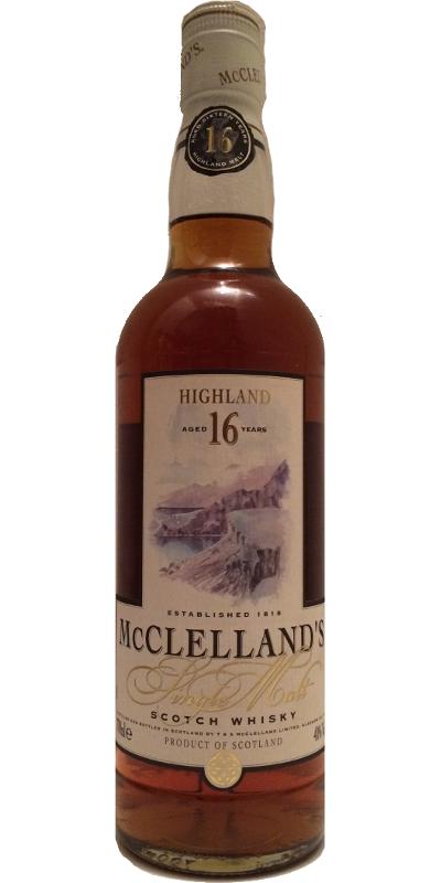 McClelland's 16yo Highland 40% 700ml