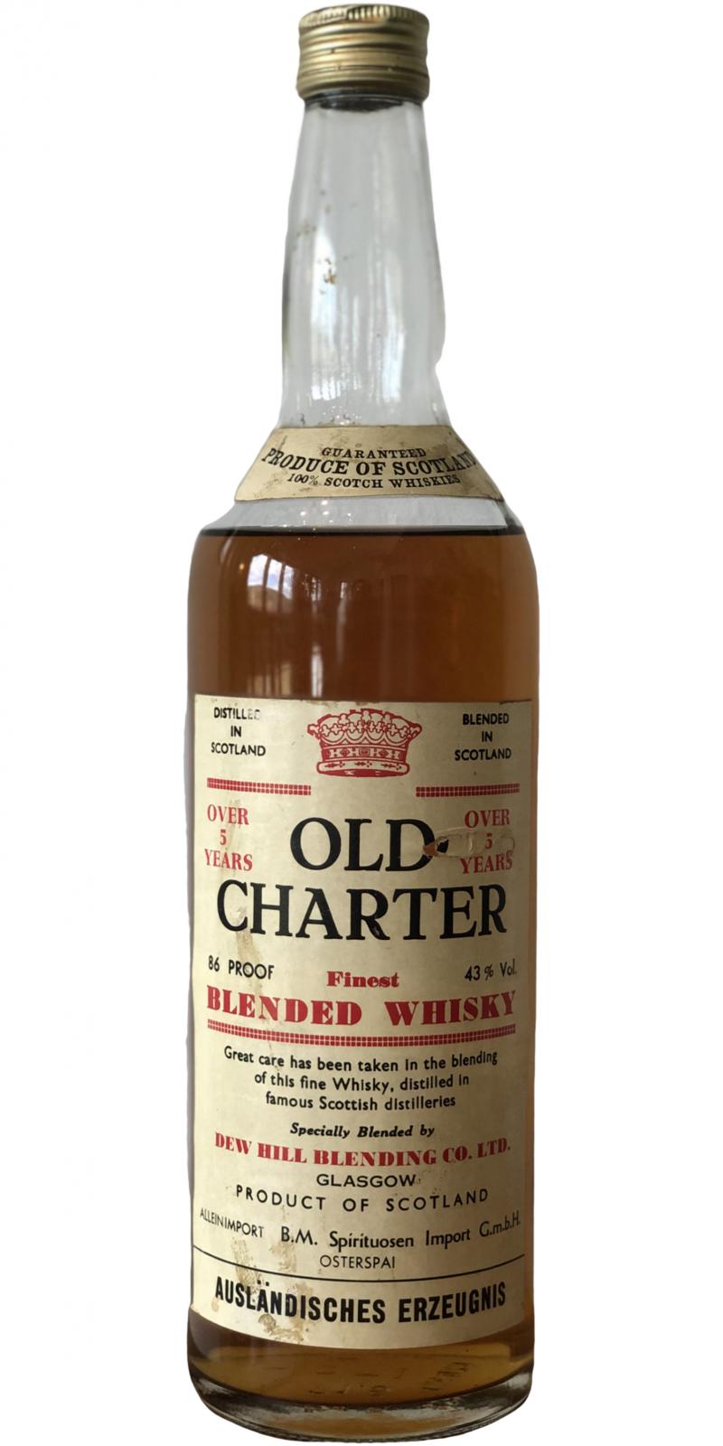 Old Charter Scotland 5yo Finest Blended Whisky 43% 700ml