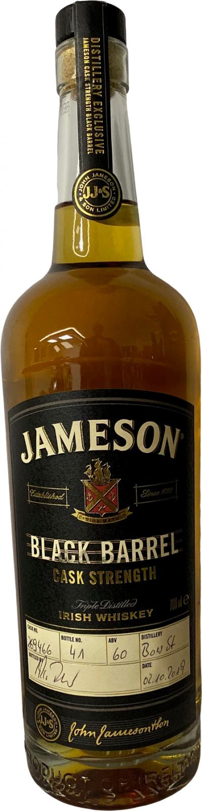Jameson Black Barrel Cask Strength Hand Bottled at the Distillery #269466 60% 700ml