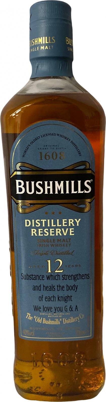 Bushmills 12yo Distillery Reserve 40% 700ml