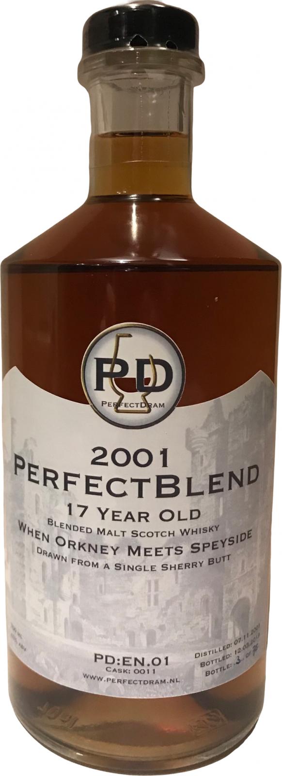 The Edrington Blend PerfectBlend 2001 PDnl PD:EN.01 Sherry butt #0011 45% 700ml