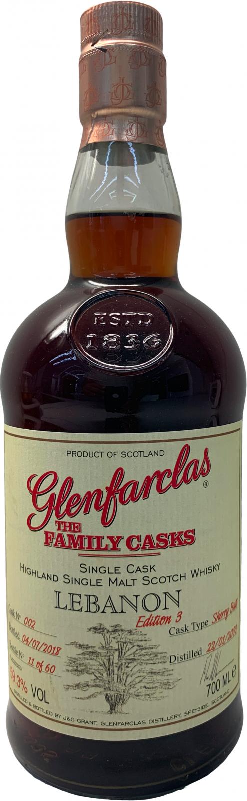 Glenfarclas 2003 The Family Casks Sherry Butt #002 59.3% 700ml