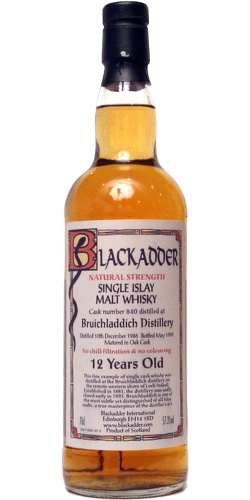 Bruichladdich 1986 BA Distillery Series Oak Cask #840 57.3% 700ml
