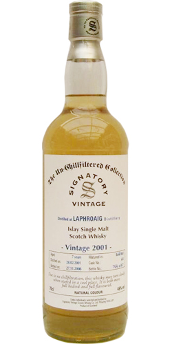 Laphroaig 2001 SV The Un-Chillfiltered Collection Refill Butt #634 46% 700ml