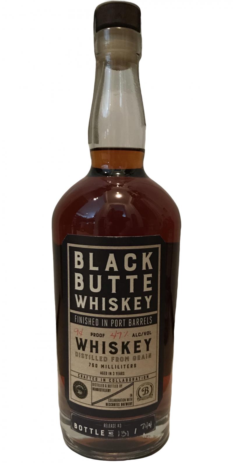 Black Butte Whisky 3yo Release #3 Finished in Port Barrels 47% 750ml