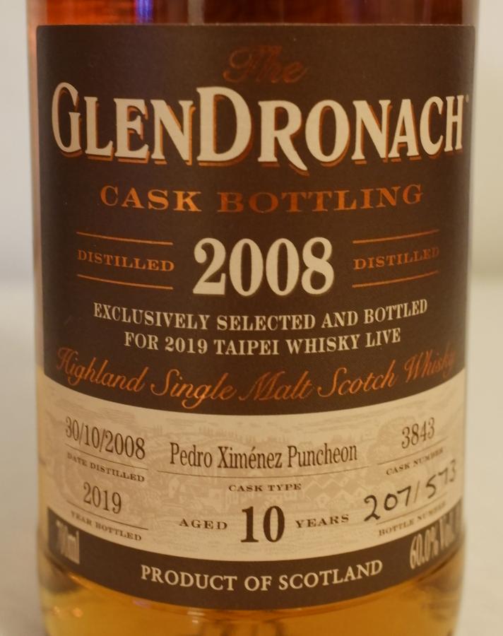 Glendronach 2008 - Ratings and reviews - Whiskybase