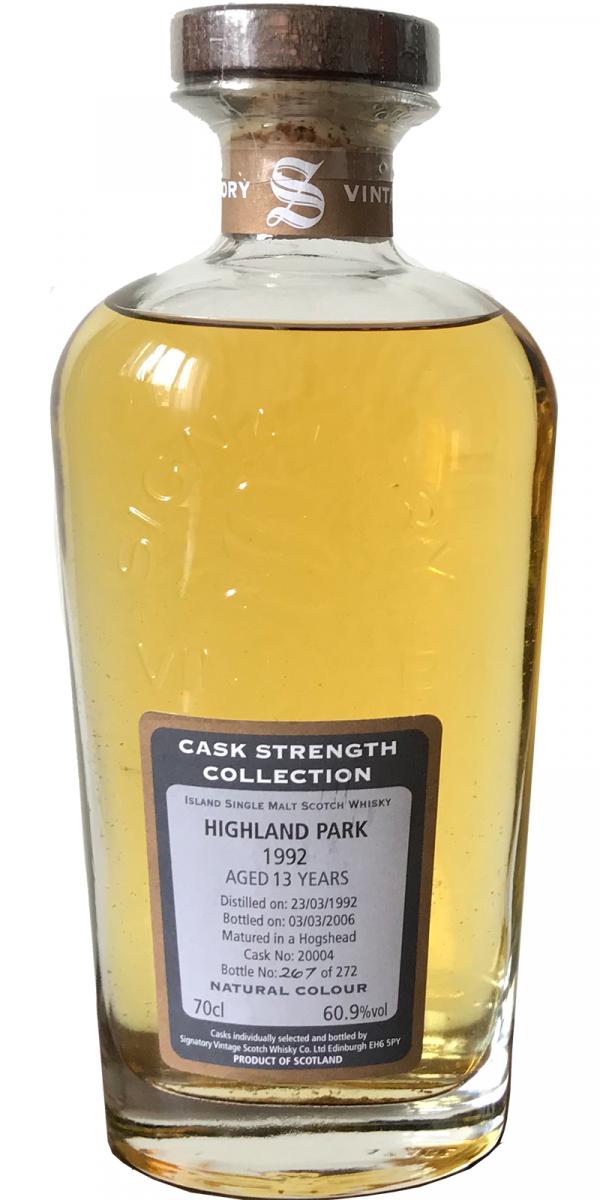 Highland Park 1992 SV Cask Strength Collection #20004 60.9% 700ml