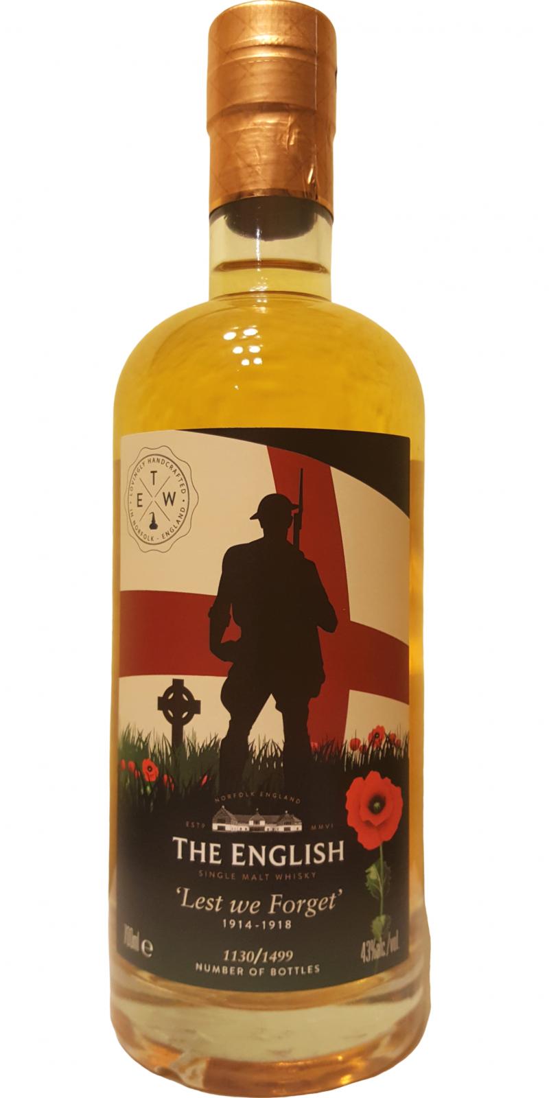 The English Whisky Lest We Forget