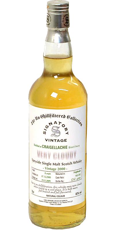 Craigellachie 2000 SV The Un-Chillfiltered Collection Very Cloudy 142 + 143 43% 700ml