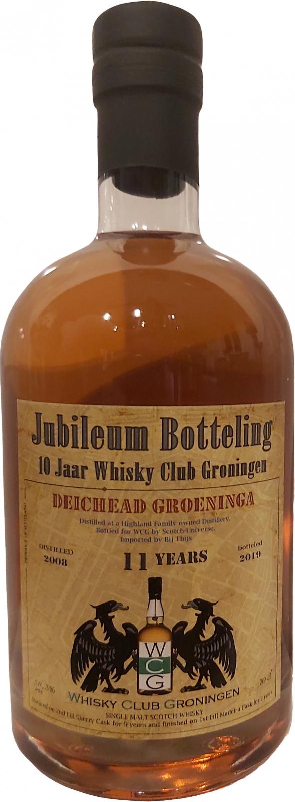 Single Malt Scotch Whisky 2008 WCG Jubileum Botteling 58.3% 700ml