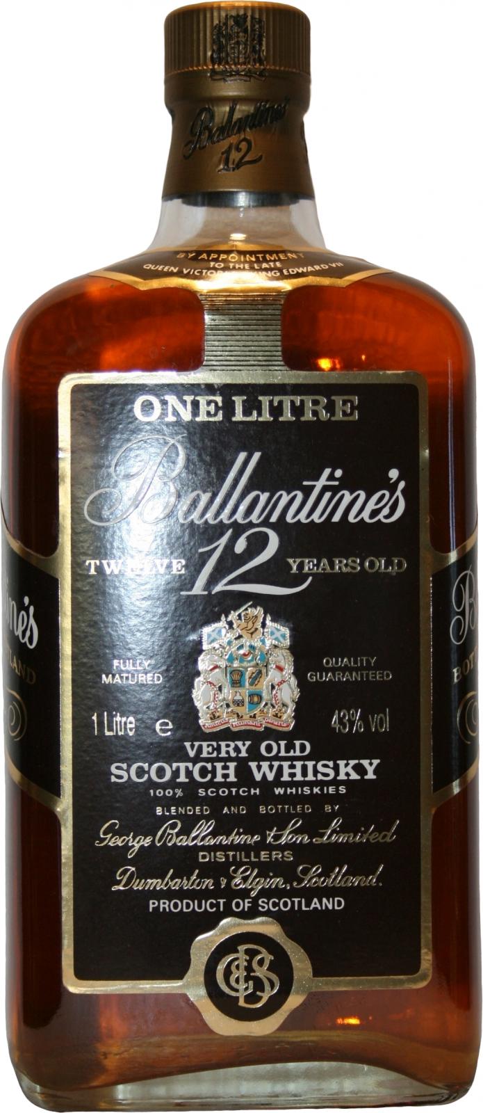 Ballantine's 12 Year Blended Scotch Whisky 750ml