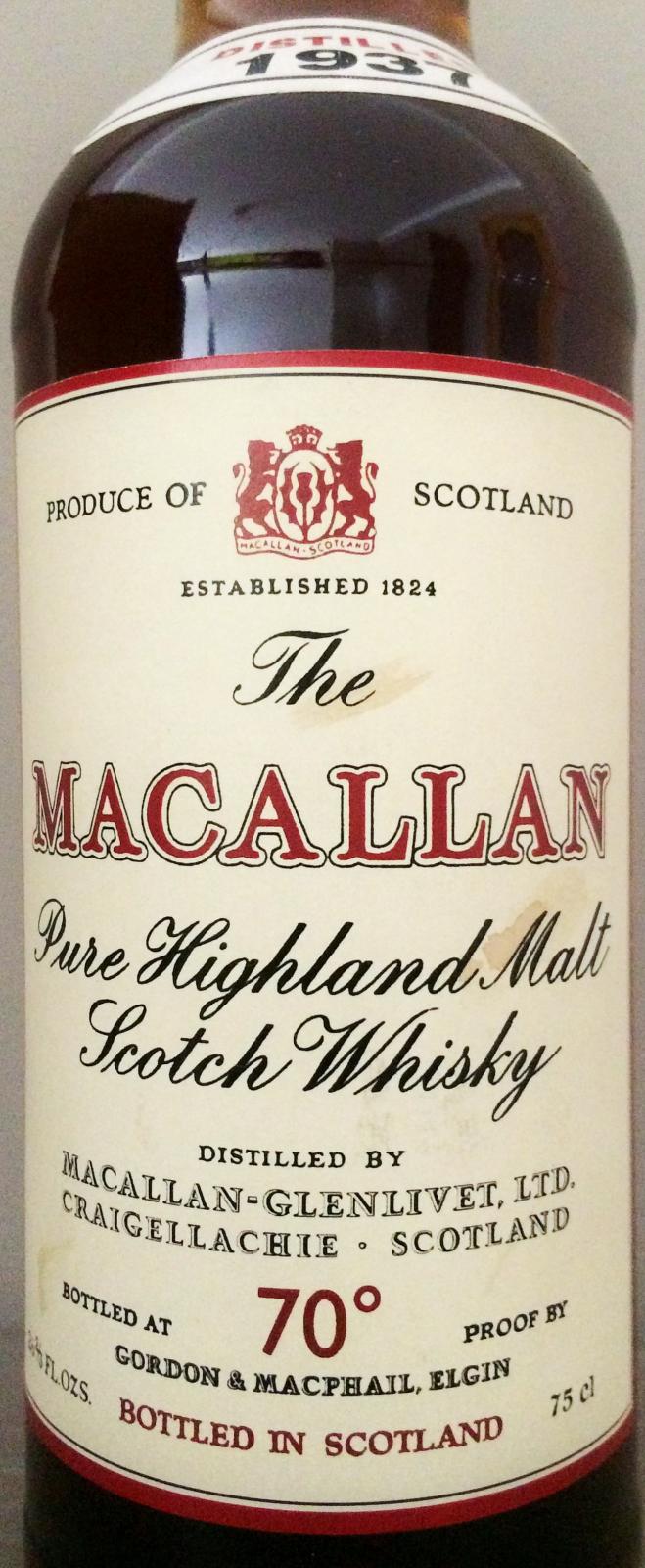 Macallan 1937 Gm Ratings And Reviews Whiskybase