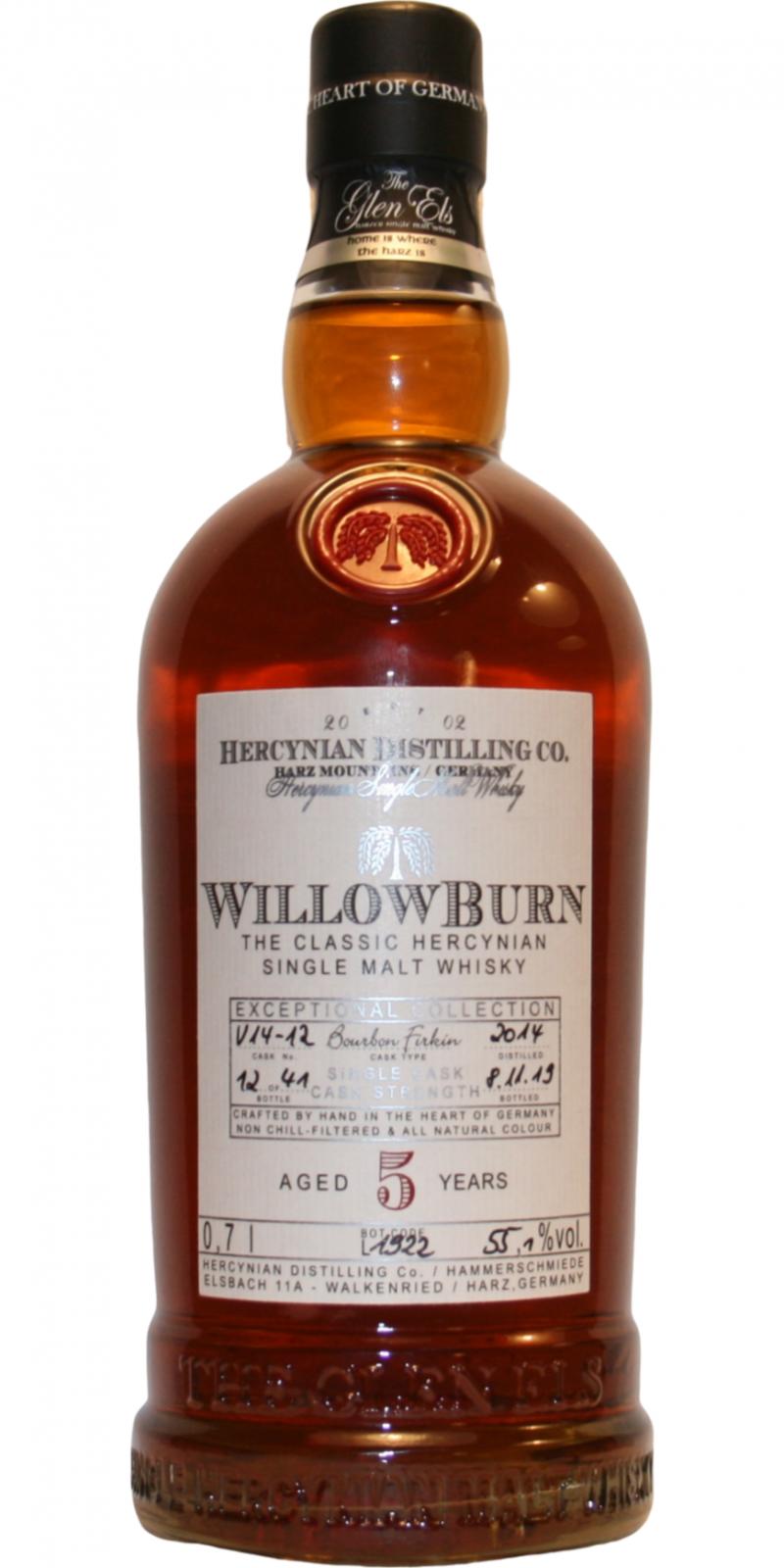 WillowBurn 2014 Exceptional Collection Bourbon Firkin Garrison V14-12 55.1% 700ml