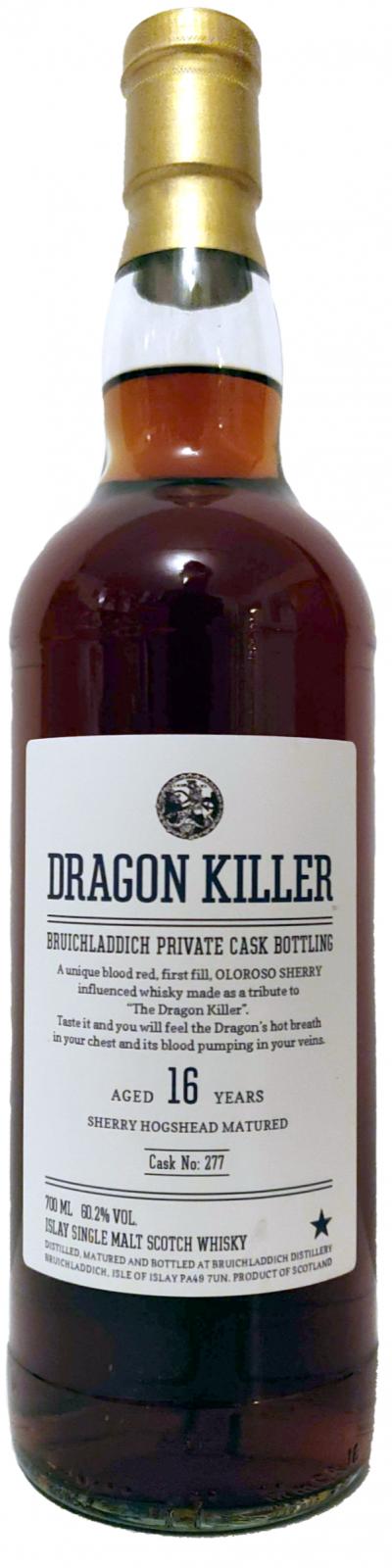 Bruichladdich 16yo Dragon Killer Oloroso Sherry #277 60.2% 700ml