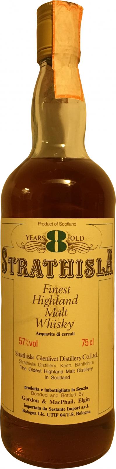 Strathisla 8yo GM Finest Highland Malt Whisky Sestante Import 57% 750ml