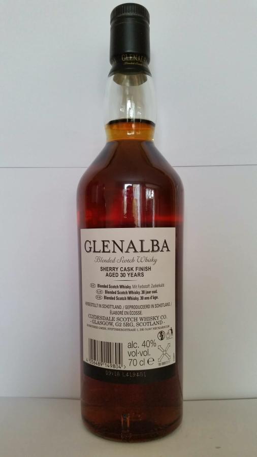 Glenalba 30-year-old Cd - Ratings - Whiskybase reviews and