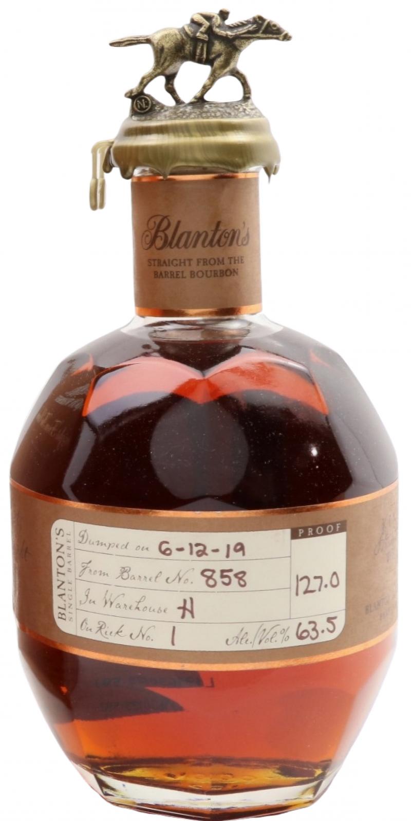 Blanton's Straight from the Barrel #858 63.5% 700ml