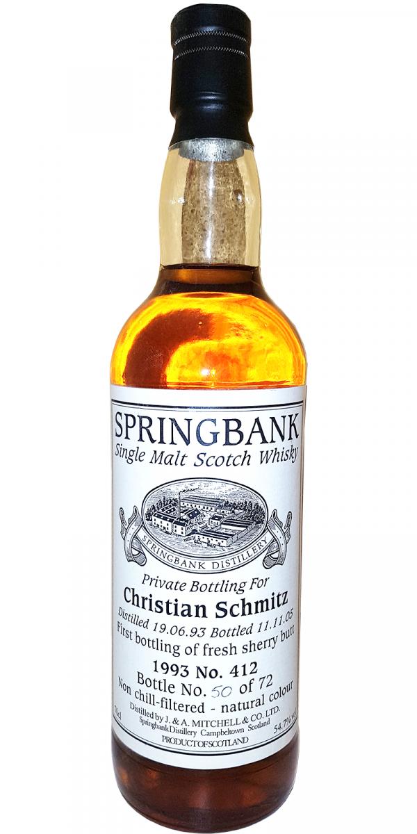 Springbank 1993 Private Bottling