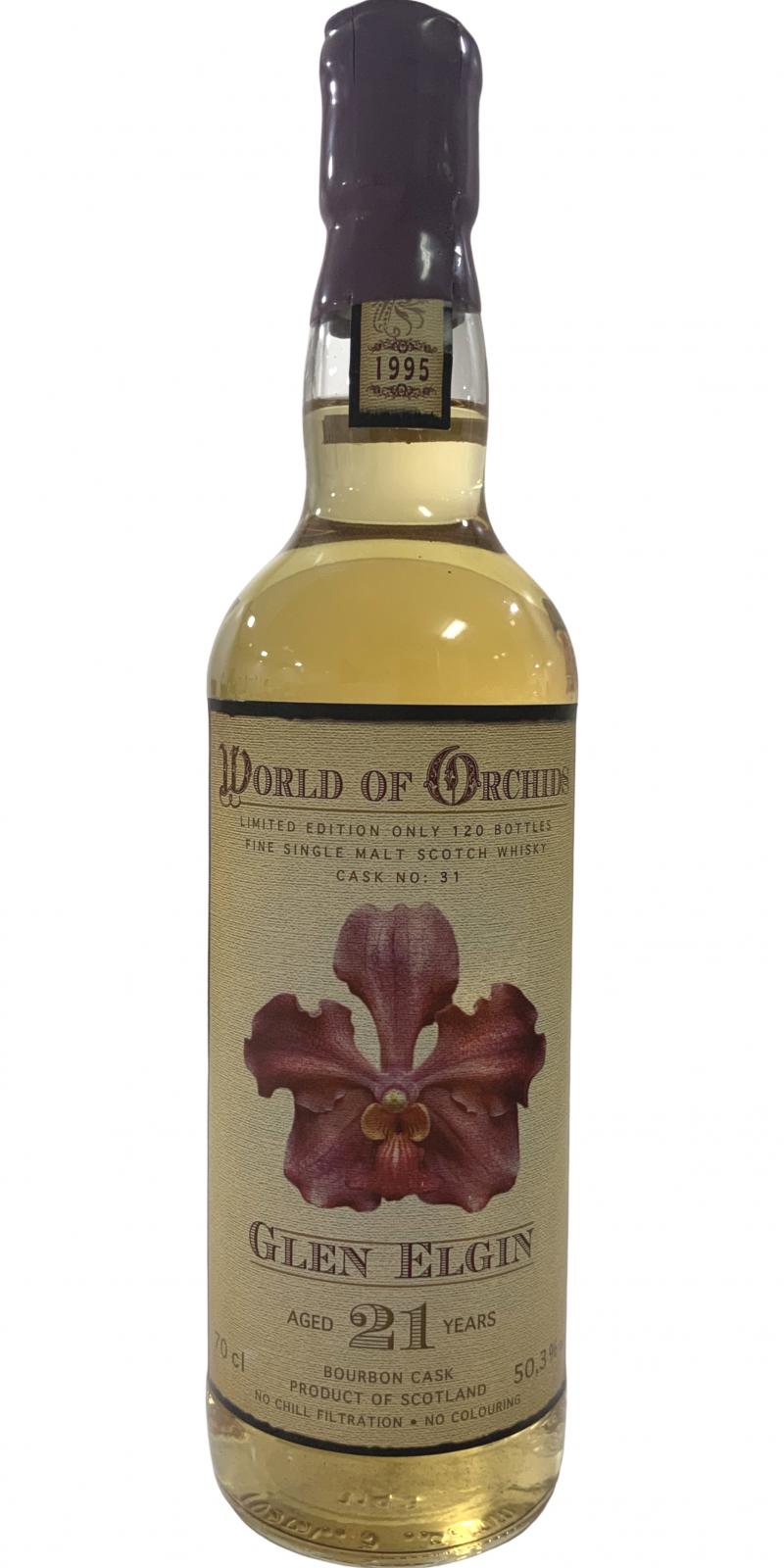 Glen Elgin 1995 JW World of Orchids Bourbon Cask #31 Hauptstross 100 50.3% 700ml
