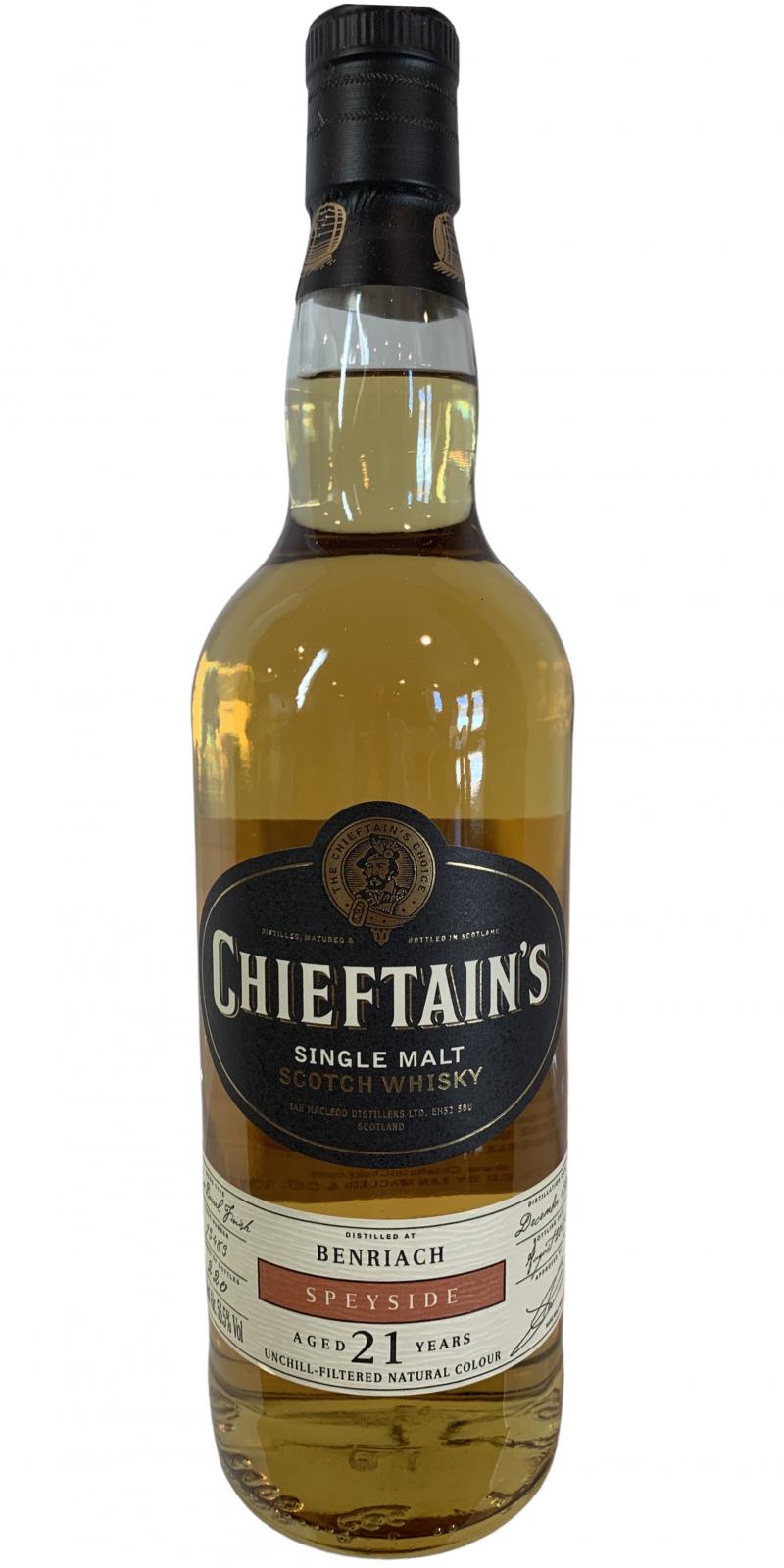 BenRiach 1997 IM Chieftain's Single Rum Barrel Finish #93483 K&L Wine Merchants 56.5% 750ml