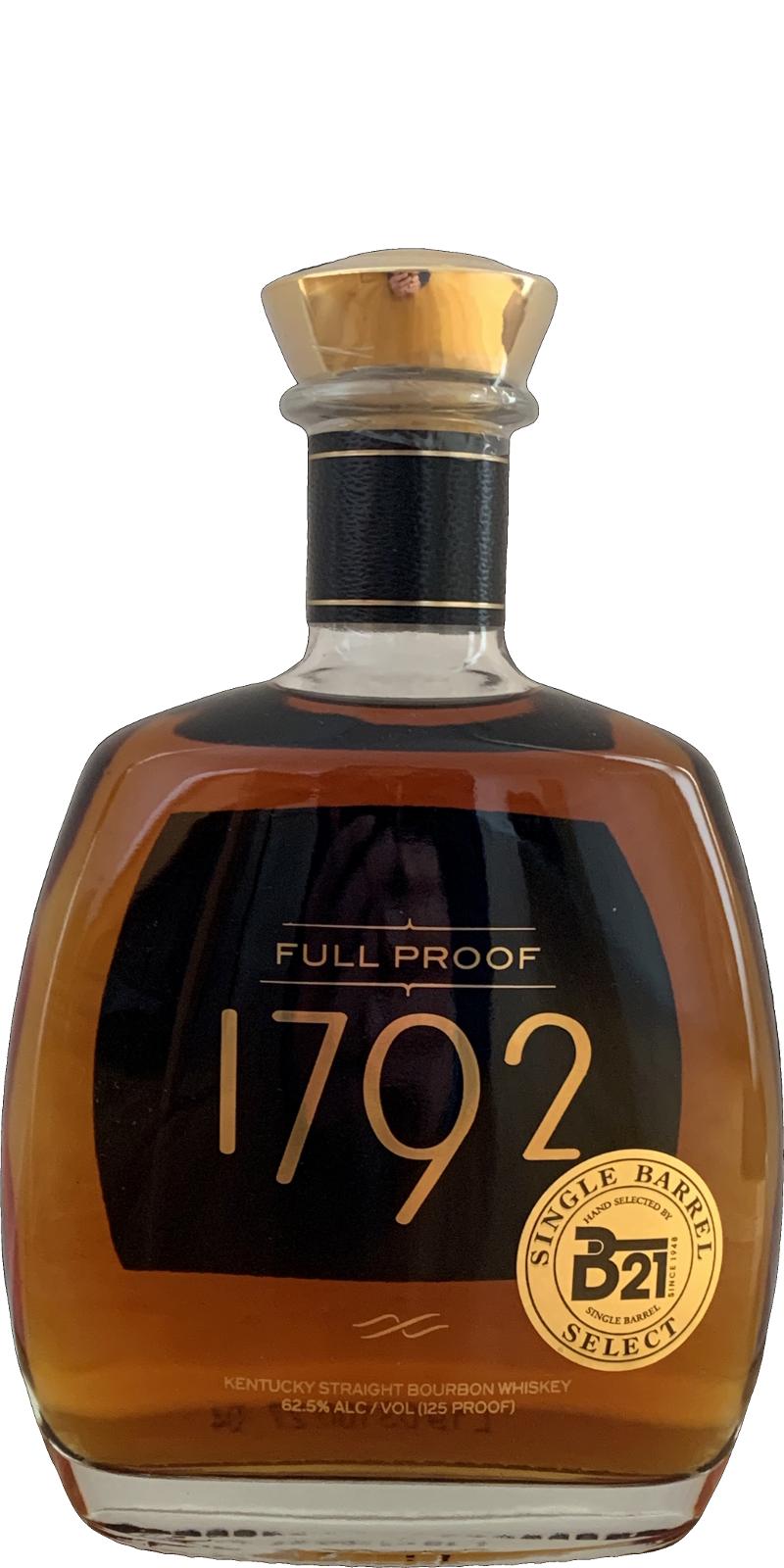 1792 Full Proof New American Oak Barrel B-21 Fine Wine & Spirits 62.5% 750ml