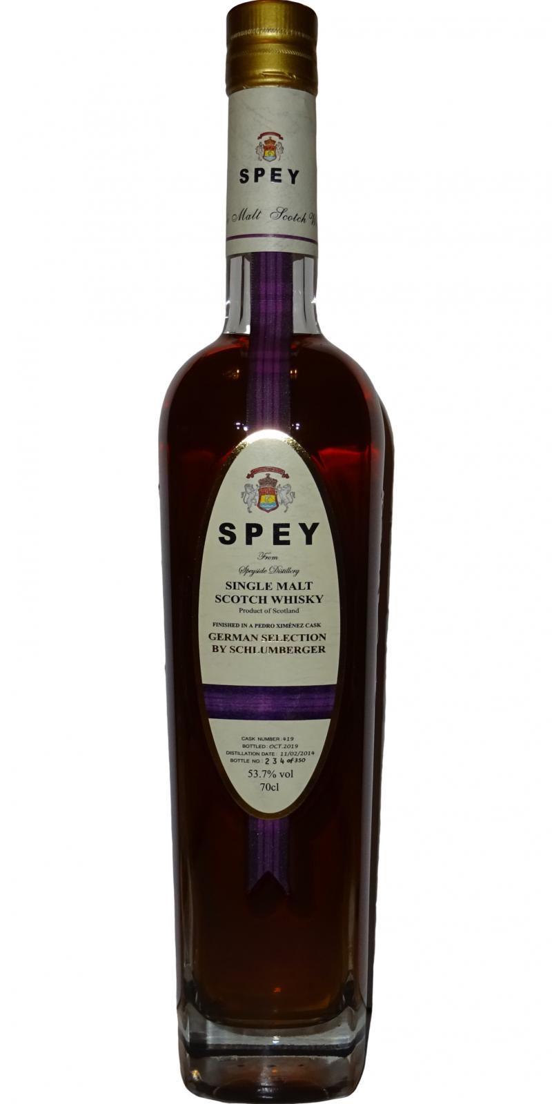 SPEY 2014 German Selection by Schlumberger #419 53.7% 700ml