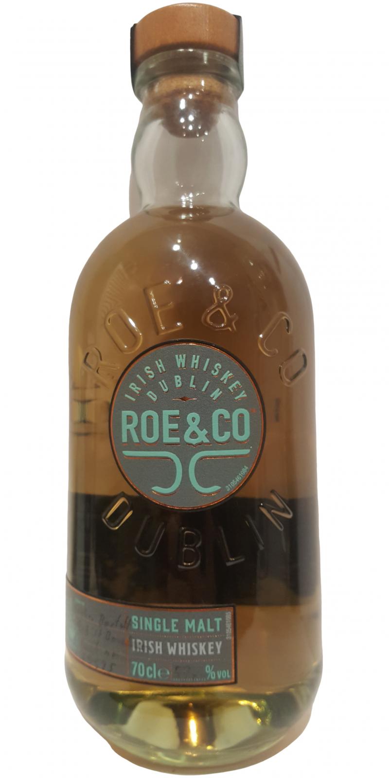 Roe & Co 2008 hand bottled at the Distillery Refill Bourbon #61535 Visitor Center Dublin exclusive 57.9% 700ml