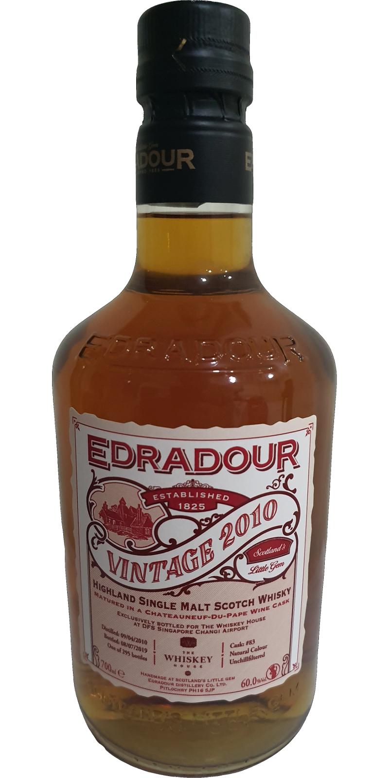 Edradour 2010 Vintage Chateauneuf-du-Pape Cask Matured #83 60% 700ml
