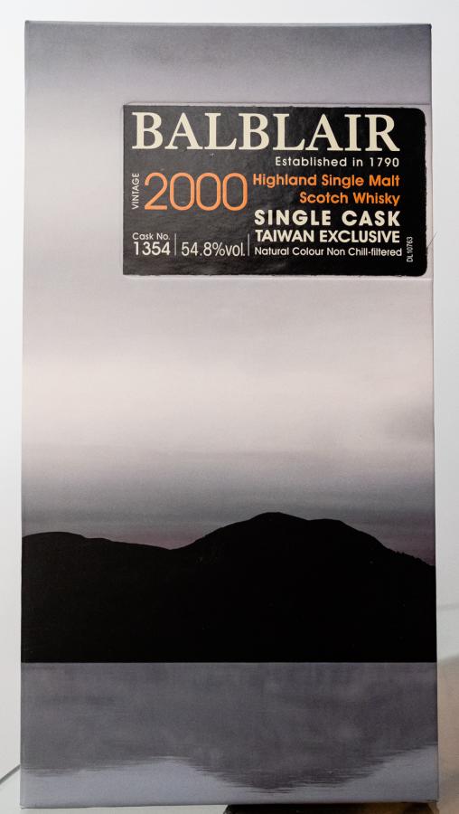 Balblair 2000 Single Cask 1354 Taiwan Exclusive 54.8% 700ml