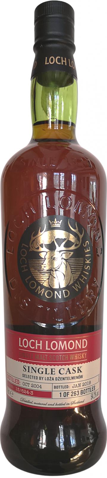 Loch Lomond 2004 Single Cask Limited Edition 15/624-3 Selected by Loza Dzentelmenow 54.2% 700ml
