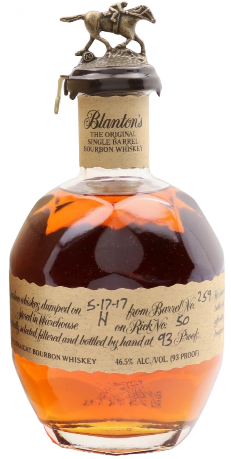 Blanton's The Original Single Barrel Bourbon Whisky #259 46.5% 700ml