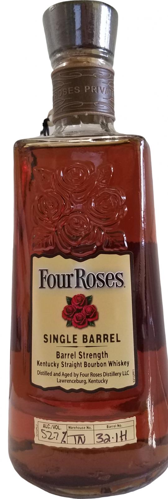 Four Roses 10yo Charred New American Oak 32-1H Cask Liquors 52.7% 750ml