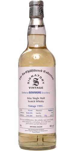 Bowmore 1995 SV The Un-Chillfiltered Collection #794 46% 700ml
