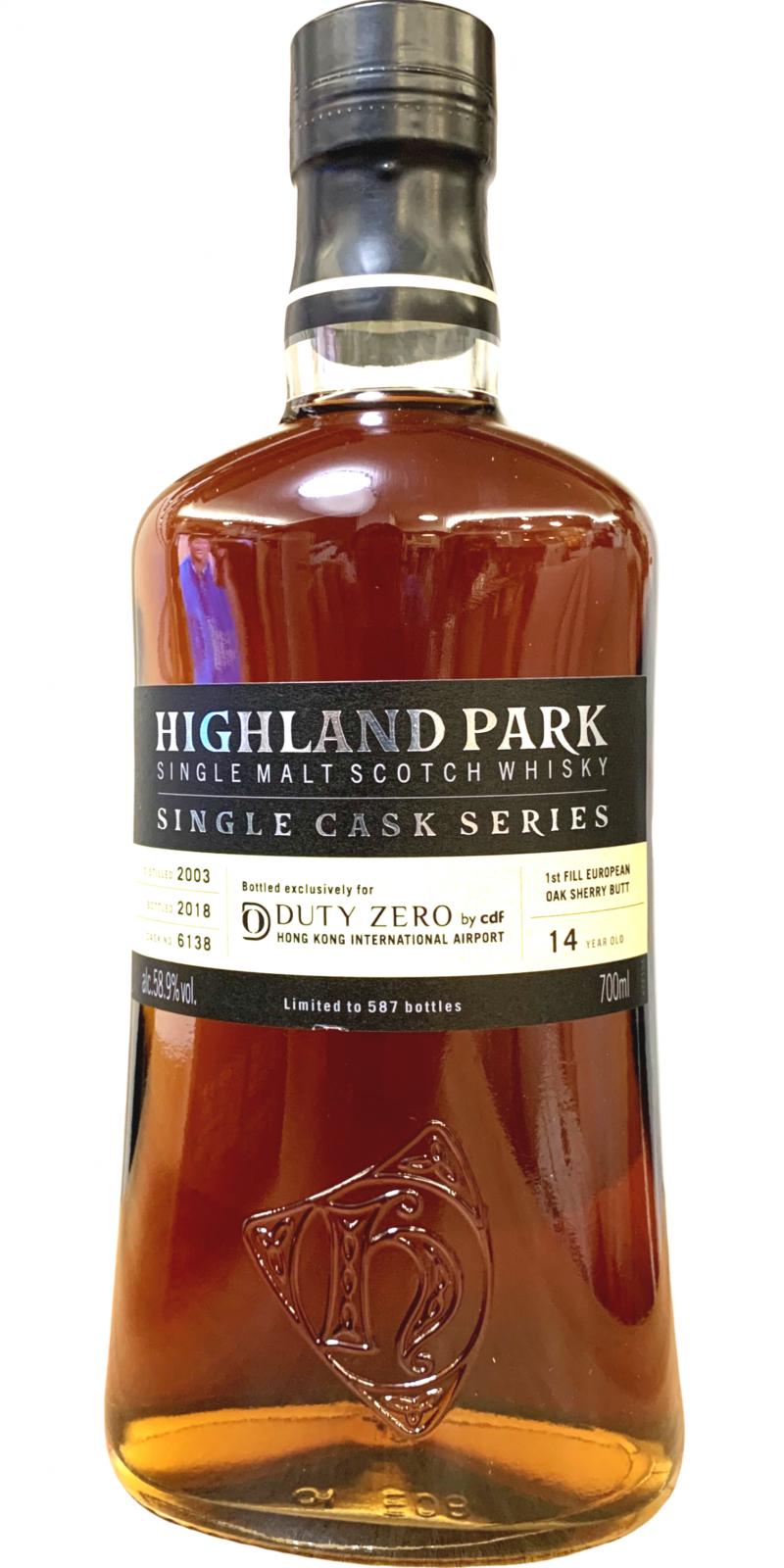 Highland Park 2003 Single Cask Series #6138 58.9% 700ml