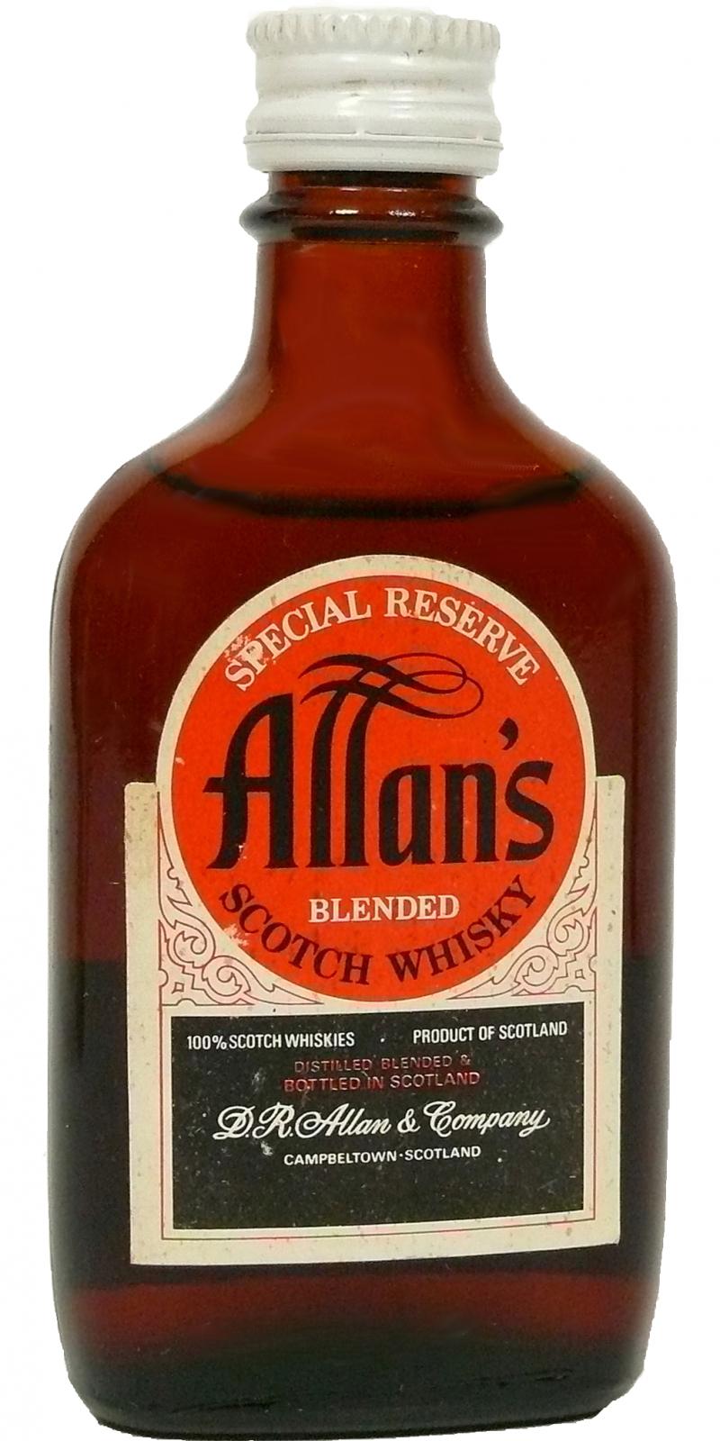 Allan's Special Reserve - Blended Scotch Whisky