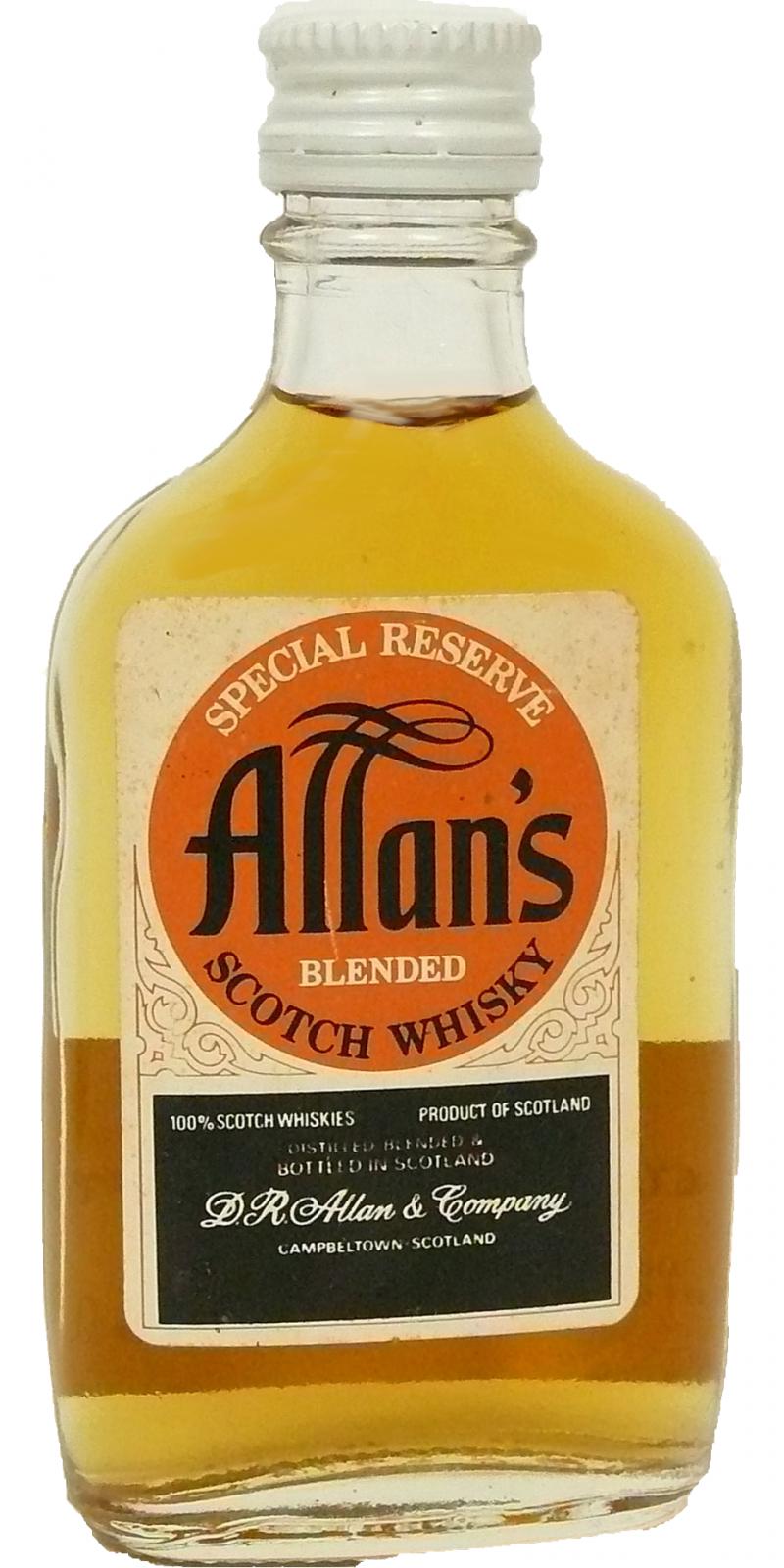 Allan's Special Reserve - Blended Scotch Whisky