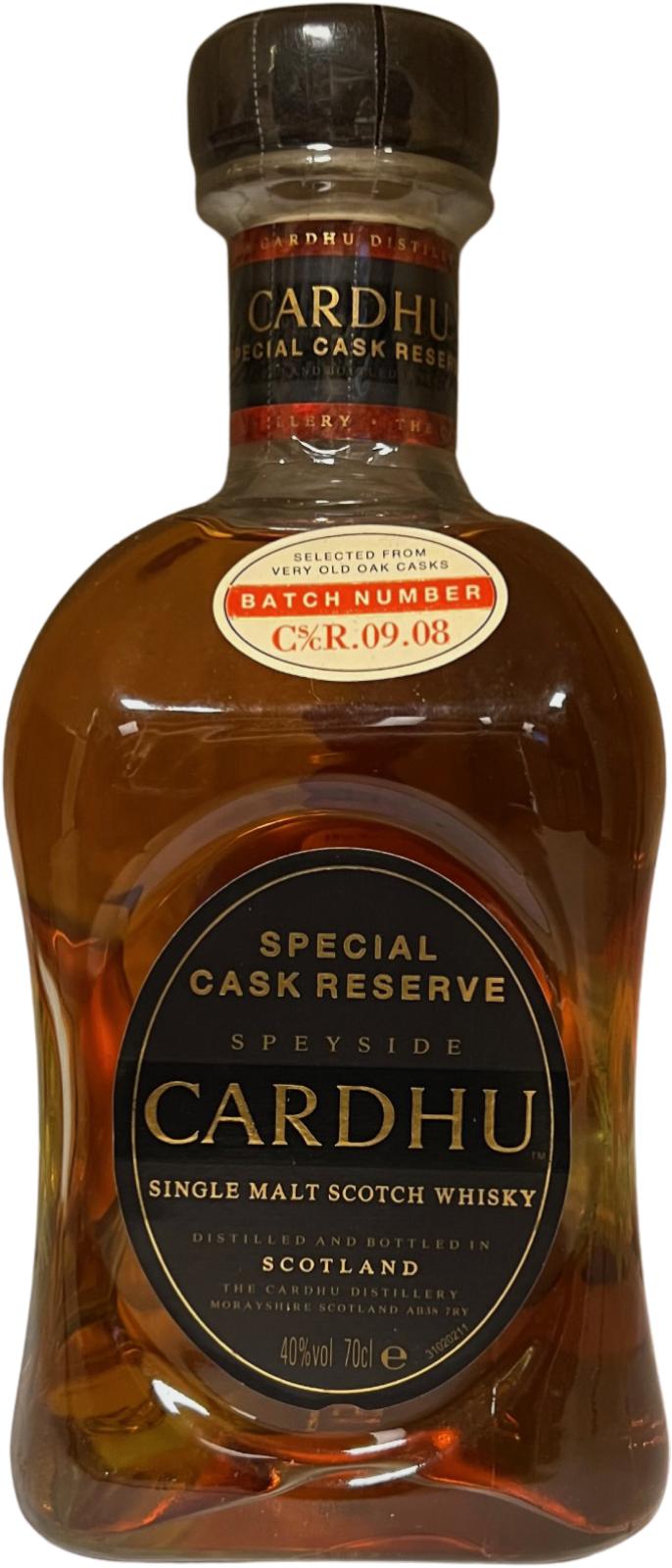 Cardhu Special Cask Reserve Speyside Oak Batch Cs cR.09.08 40% 700ml