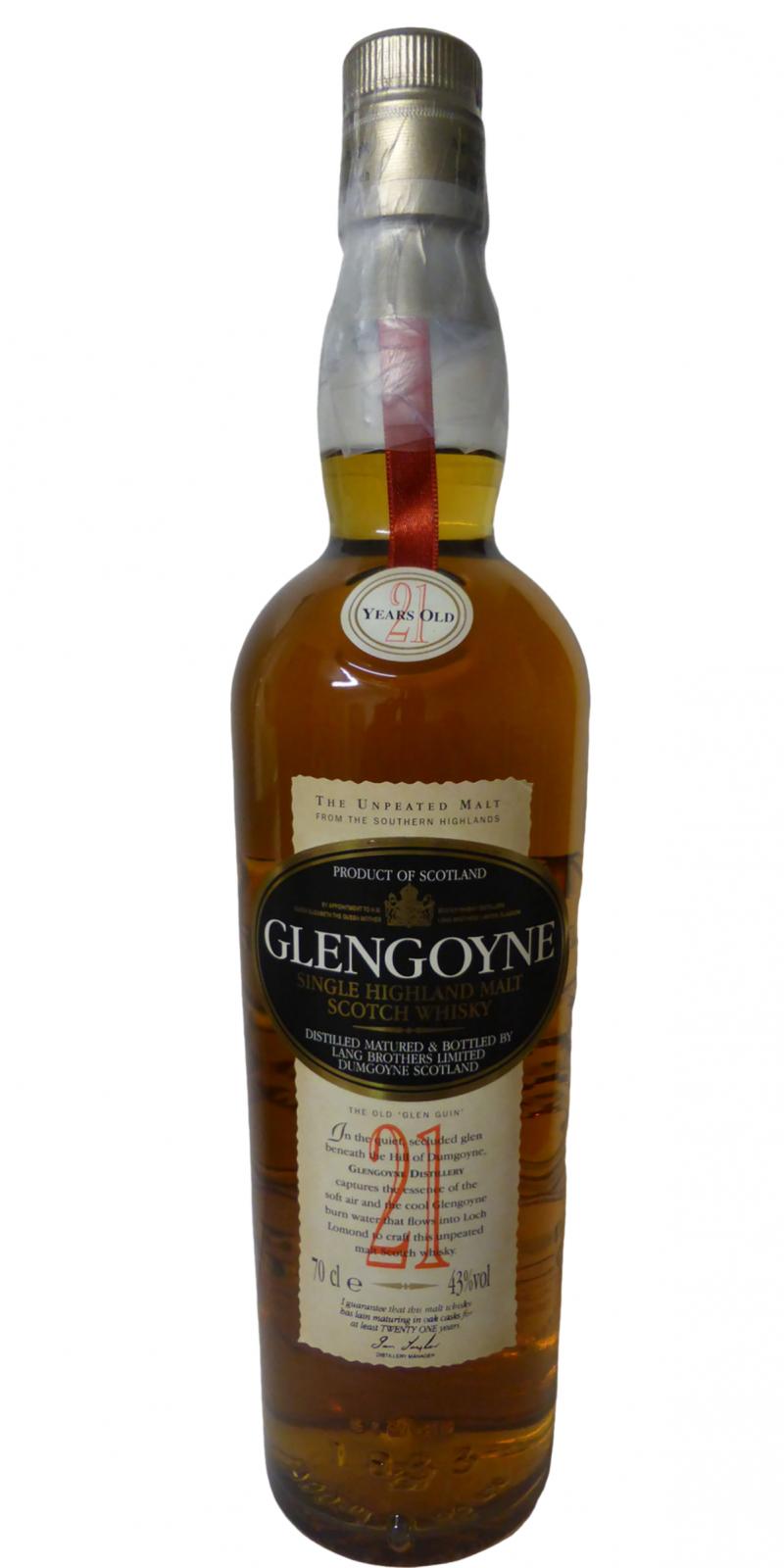 Glengoyne 21yo Oak casks 43% 700ml