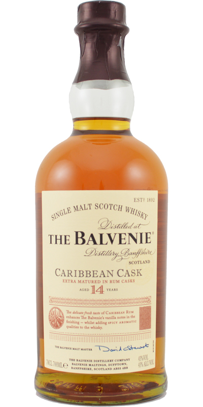 the balvenie caribbean cask 14-year-old single malt)