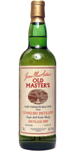 Clynelish 1989 JM Old Master's Cask Strength Selection #1121 59.1% 700ml