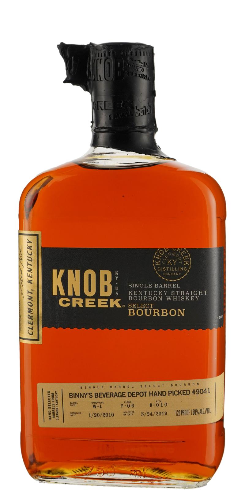 Knob Creek Single Barrel Select Handpicked Single Barrel #9041 Binny's Beverage Depot 60% 750ml