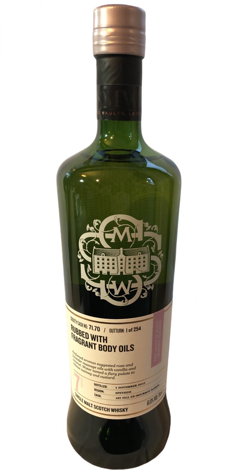 Glenburgie 2011 SMWS 71.70 Rubbed with fragrant body oils 1st Fill Ex-Bourbon Barrel 61.8% 700ml