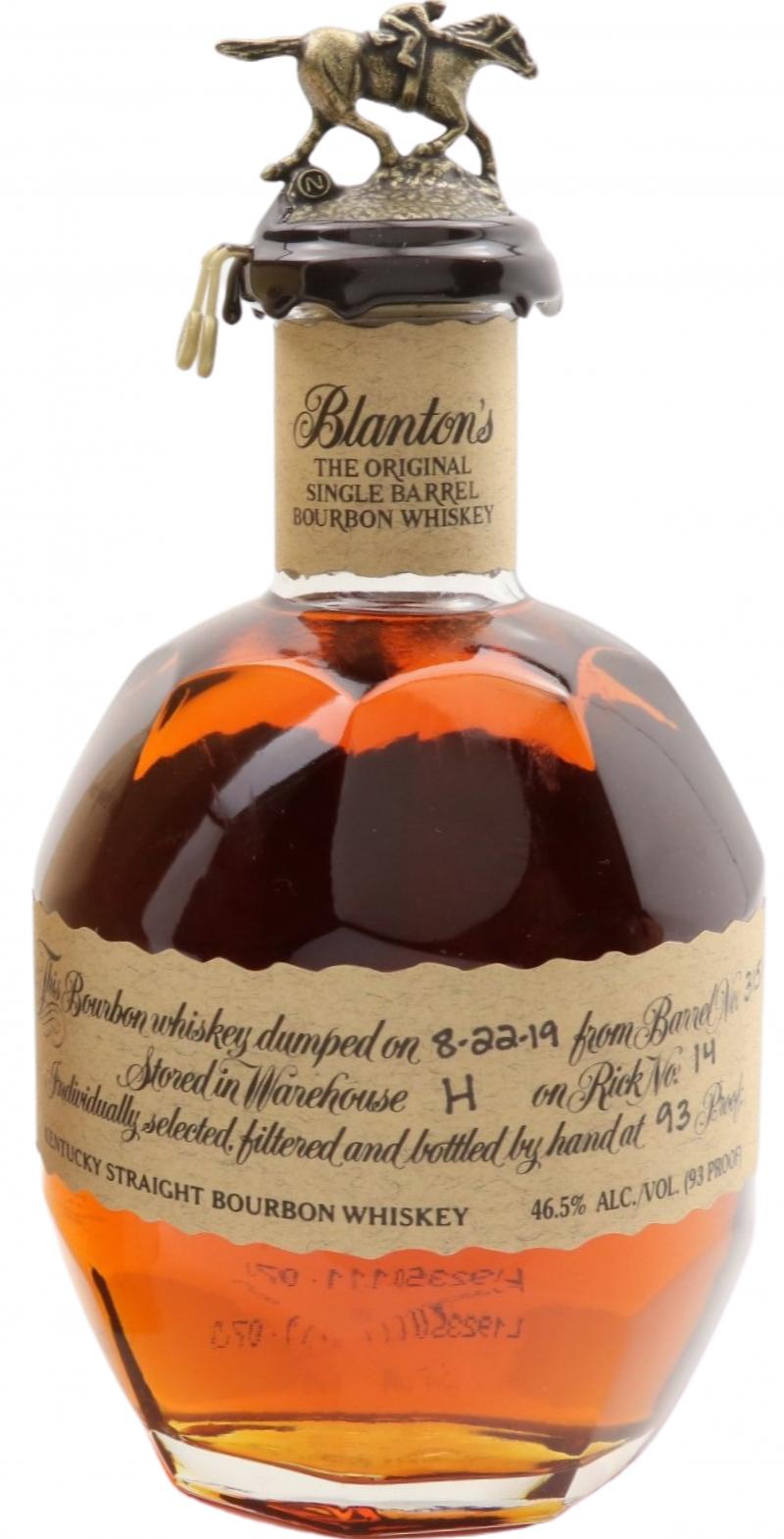 Blanton's The Original Single Barrel Bourbon Whisky #315 46.5% 700ml