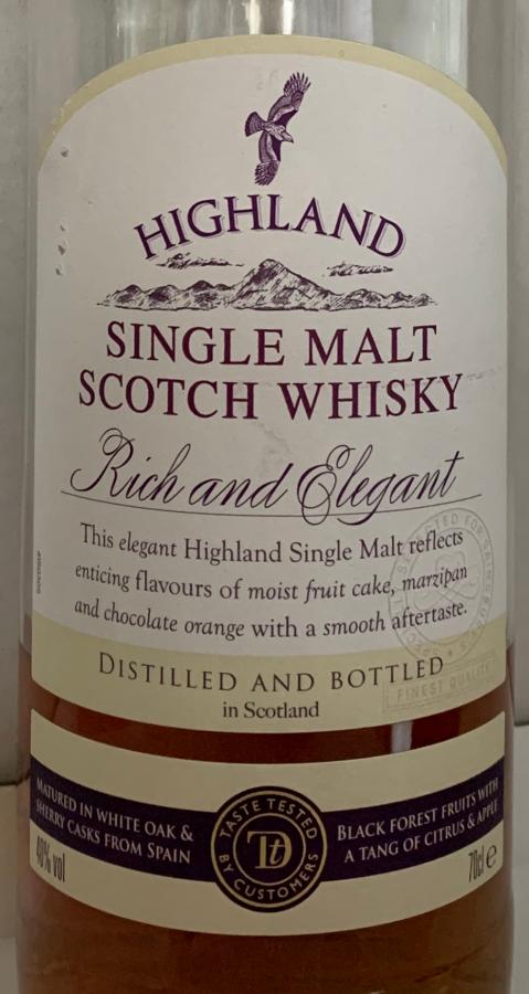 Sainsbury's Rich and Elegant Taste the Difference Highland 40% 700ml