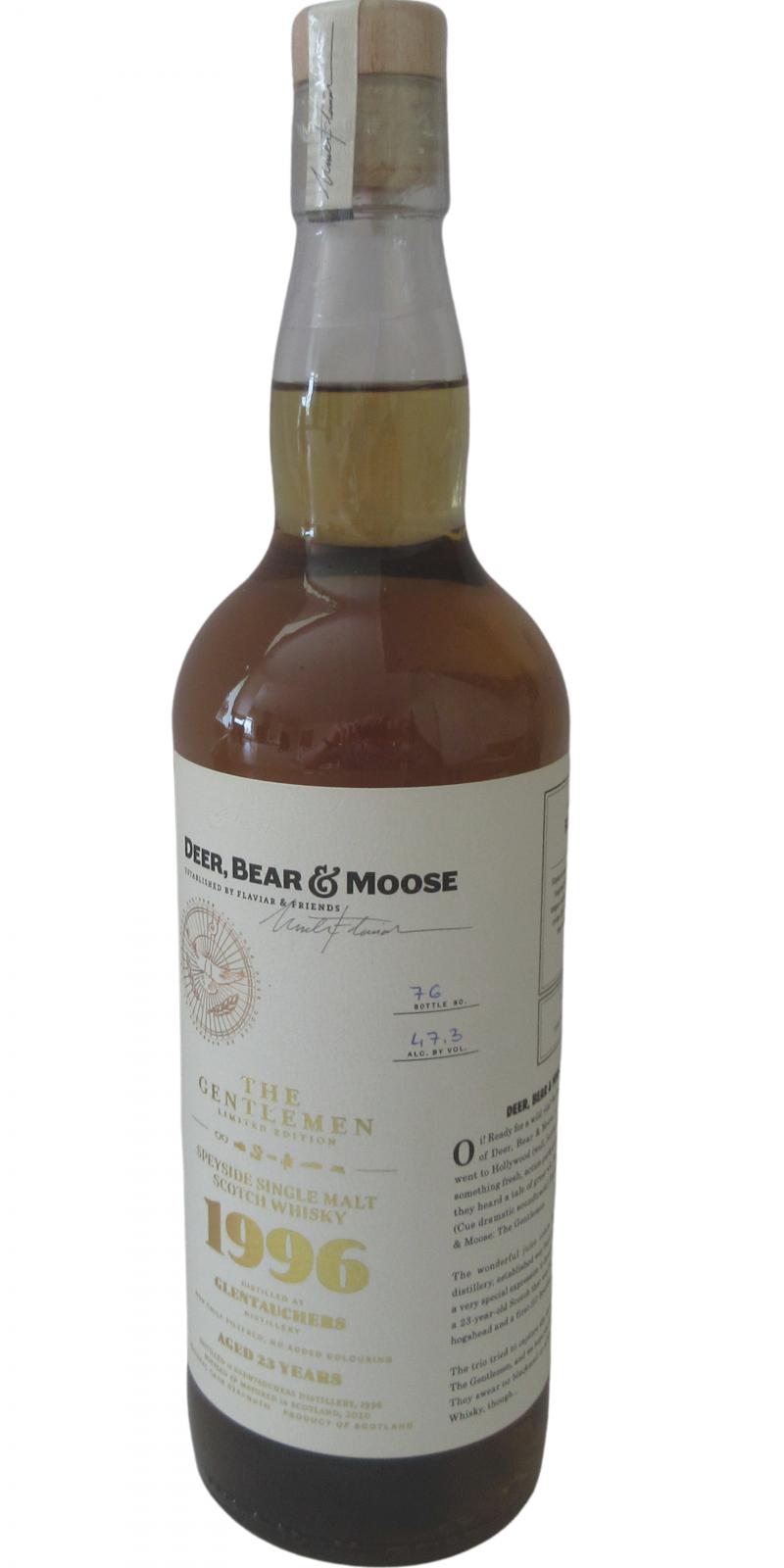 Deer Bear & Moose 1996 Flvr The Gentleman Limited Edition 47.2% 750ml