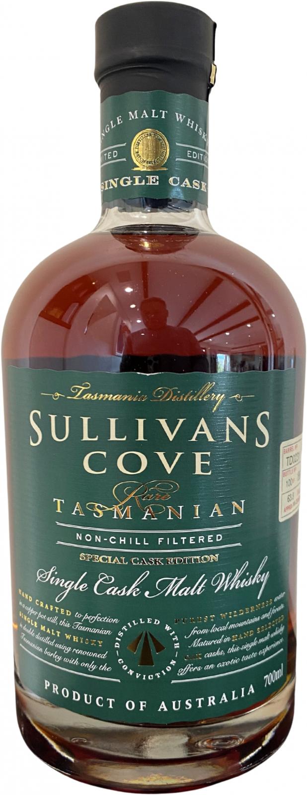 Sullivans Cove 2007 Special Cask Edition 200L American Oak ex Tawny TD0231 63.8% 700ml