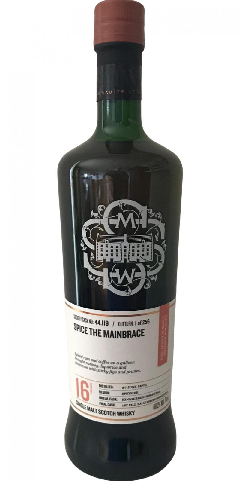 Craigellachie 2003 SMWS 44.119 Spice the mainbrace 60.2% 700ml