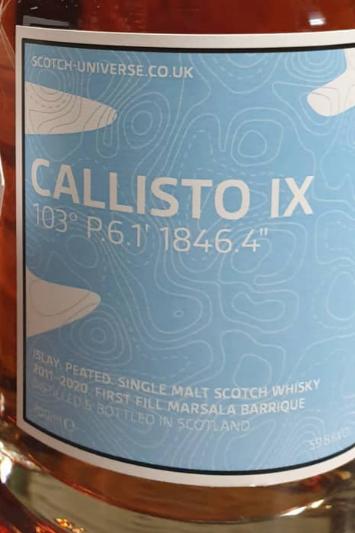 Scotch Universe Callisto IX - 103° P.6.1' 1846.4"